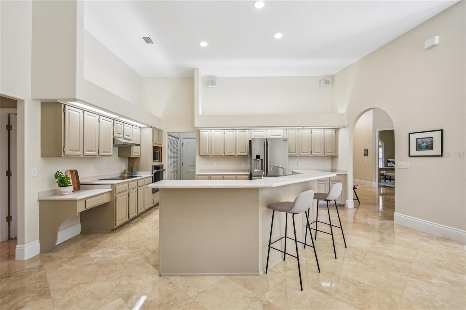 AMPLE STORAGE IN THIS KITCHEN!