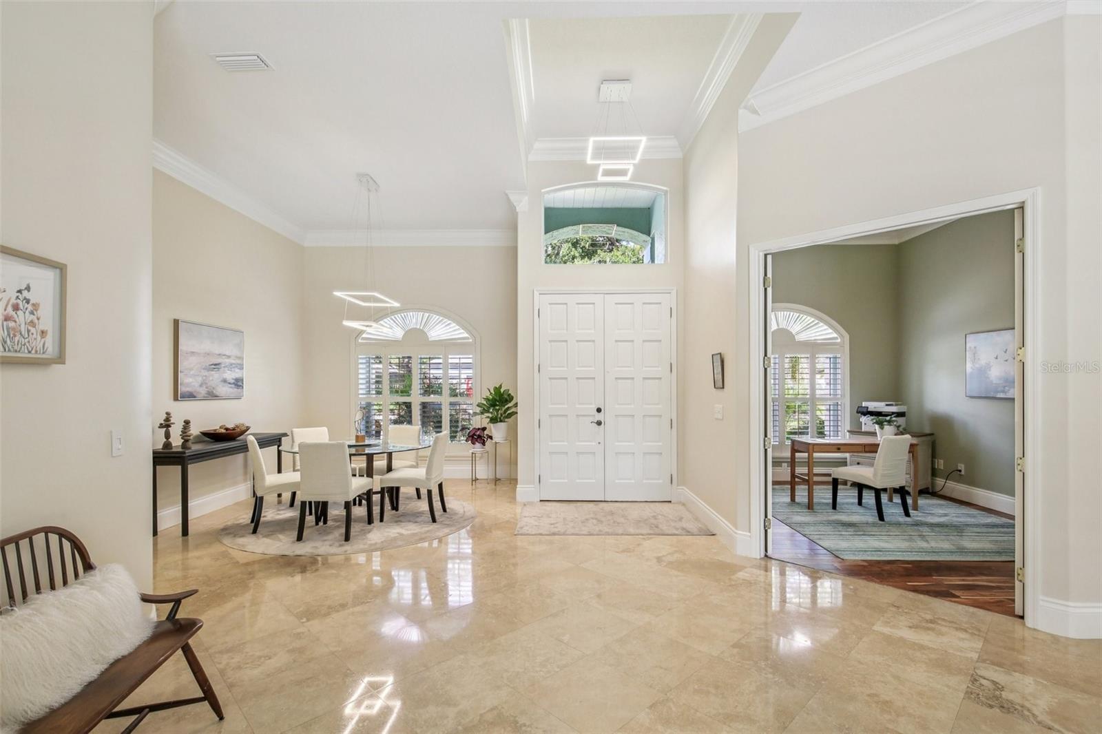 SPACIOUS FOYER AT THE ENTRY