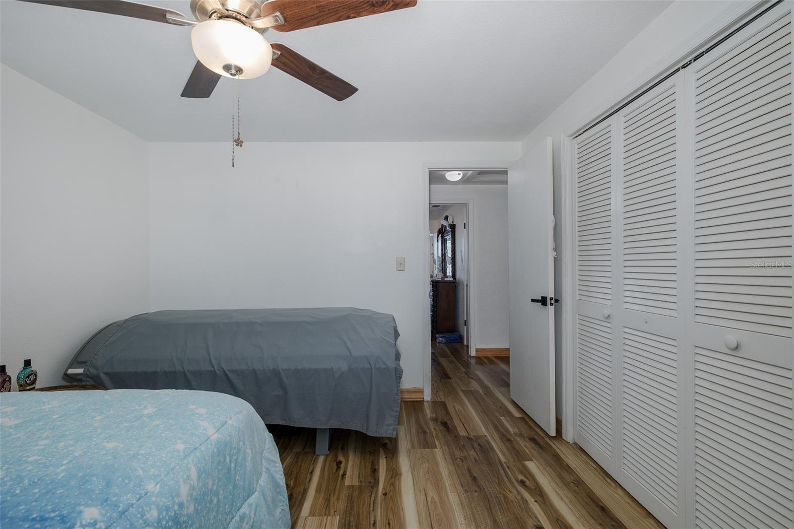 Second bedroom with double closet