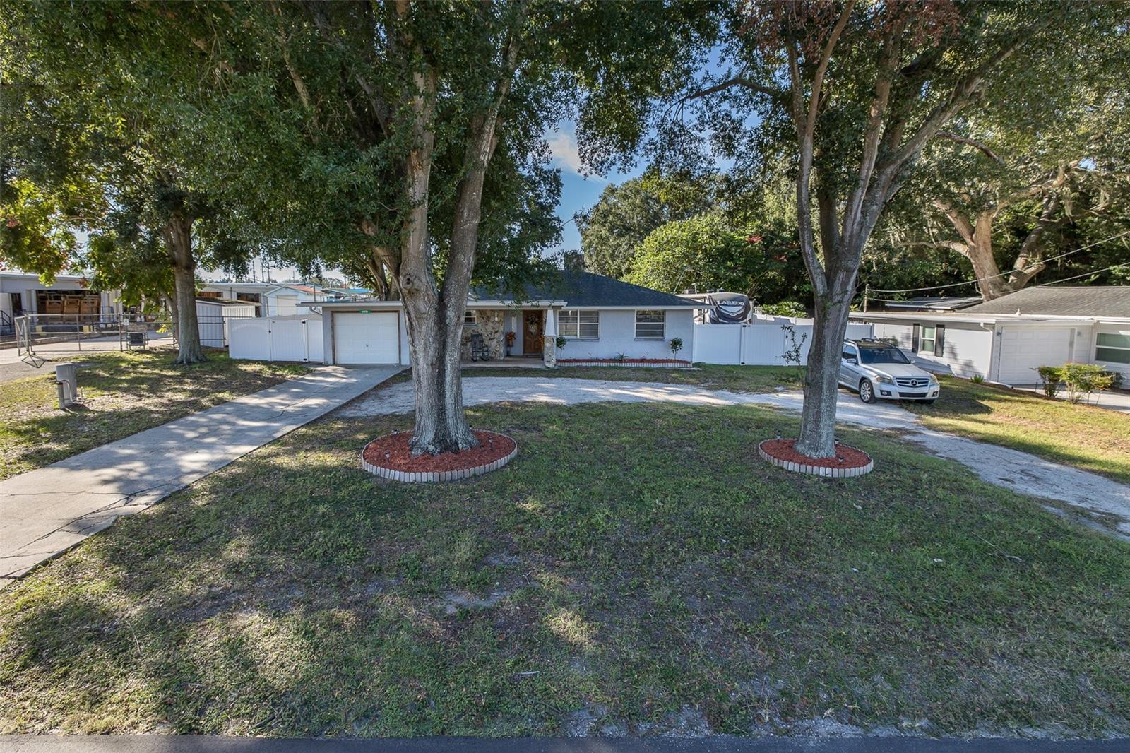 Front of the house looking south