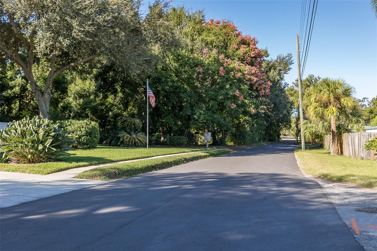 Quiet, wooded location