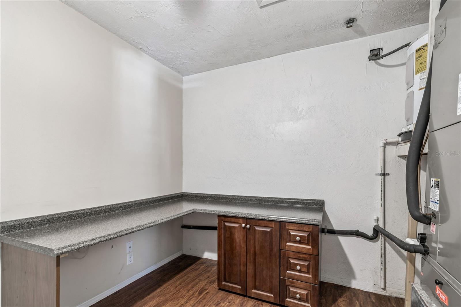 Laundry/Office in Converted Garage Space