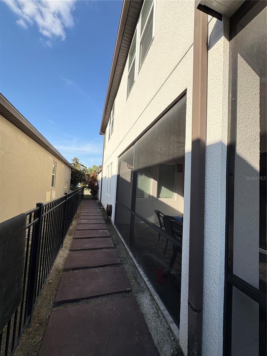 Right side of house (from the back)