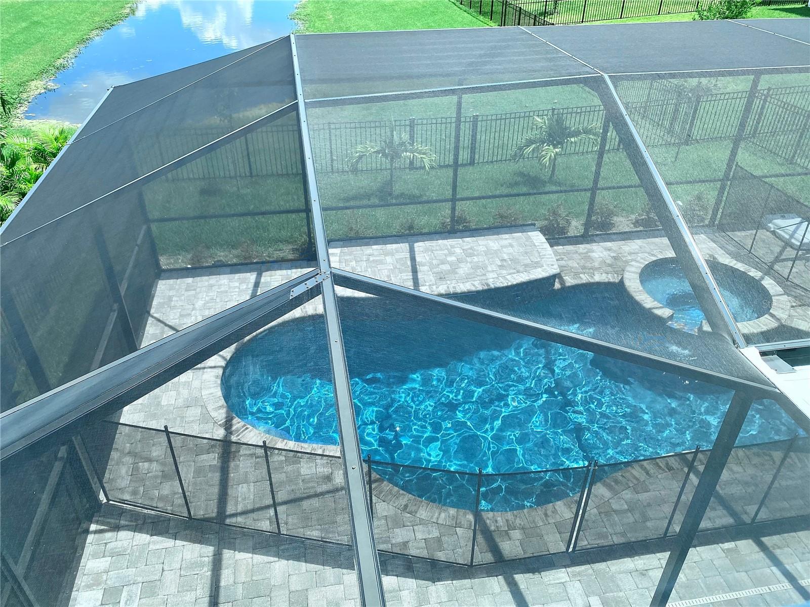 Saltwater Pool - View from Master Bedroom