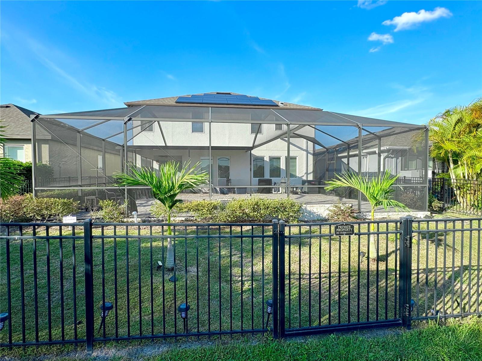 View of the backyard area of the house