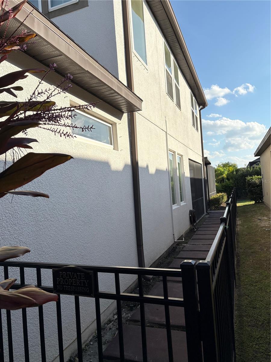 Right side of house (from the front)