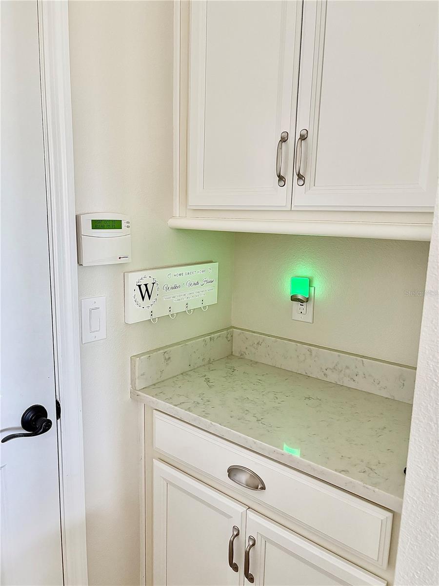 Valet leading into the garage