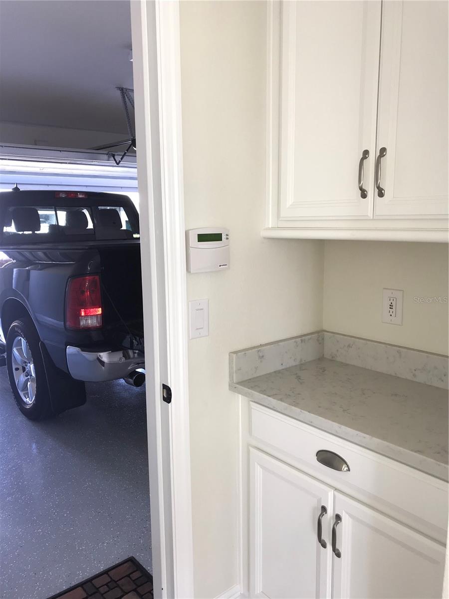 Valet area leading into the garage