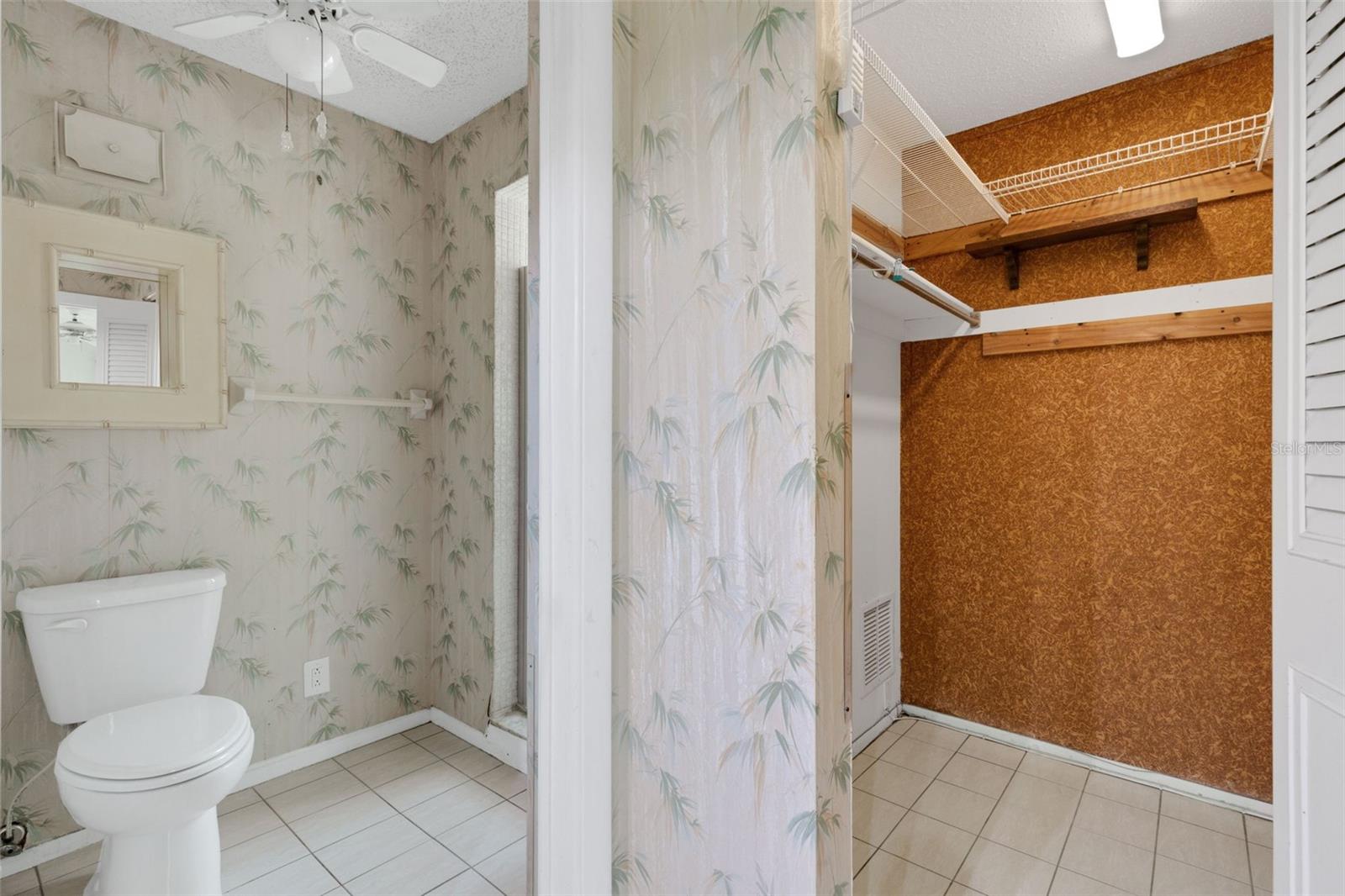 Primary Bath with Walk In Closet