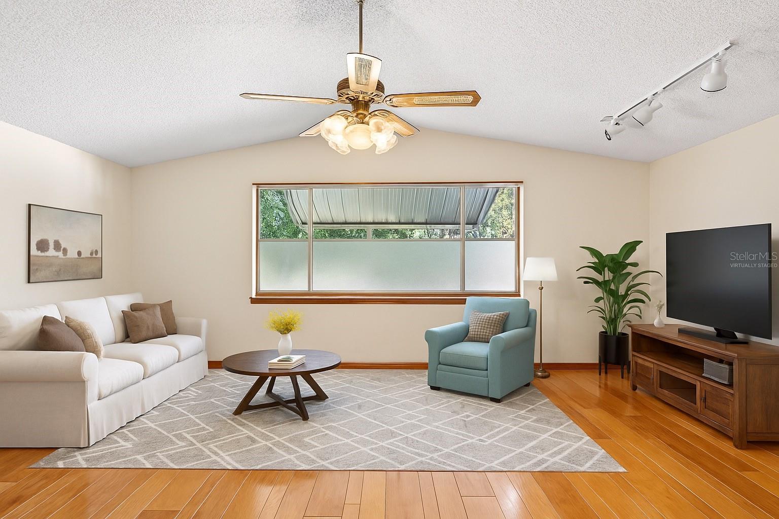 Family Room Virtually Staged