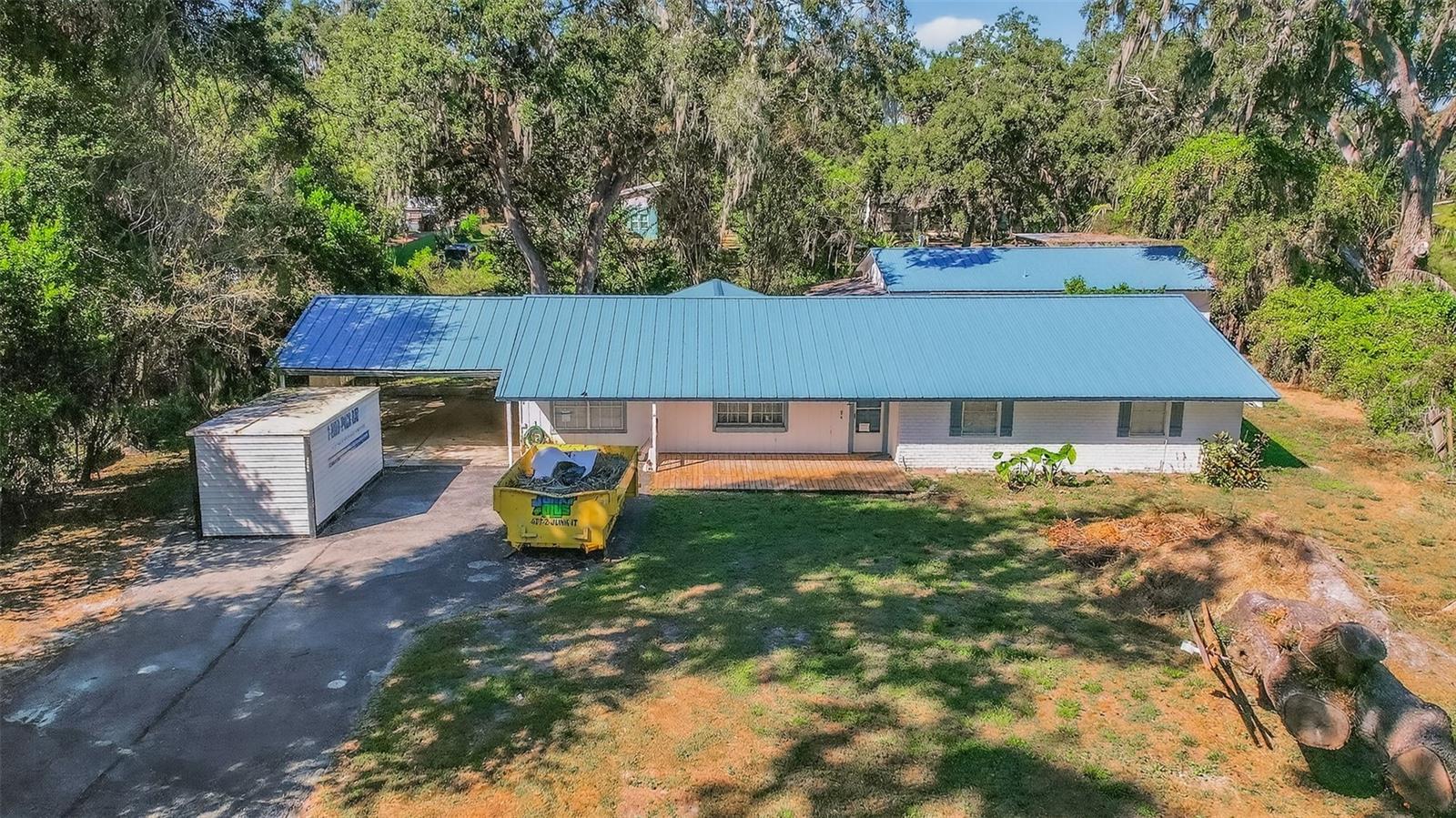 Aerial view of home