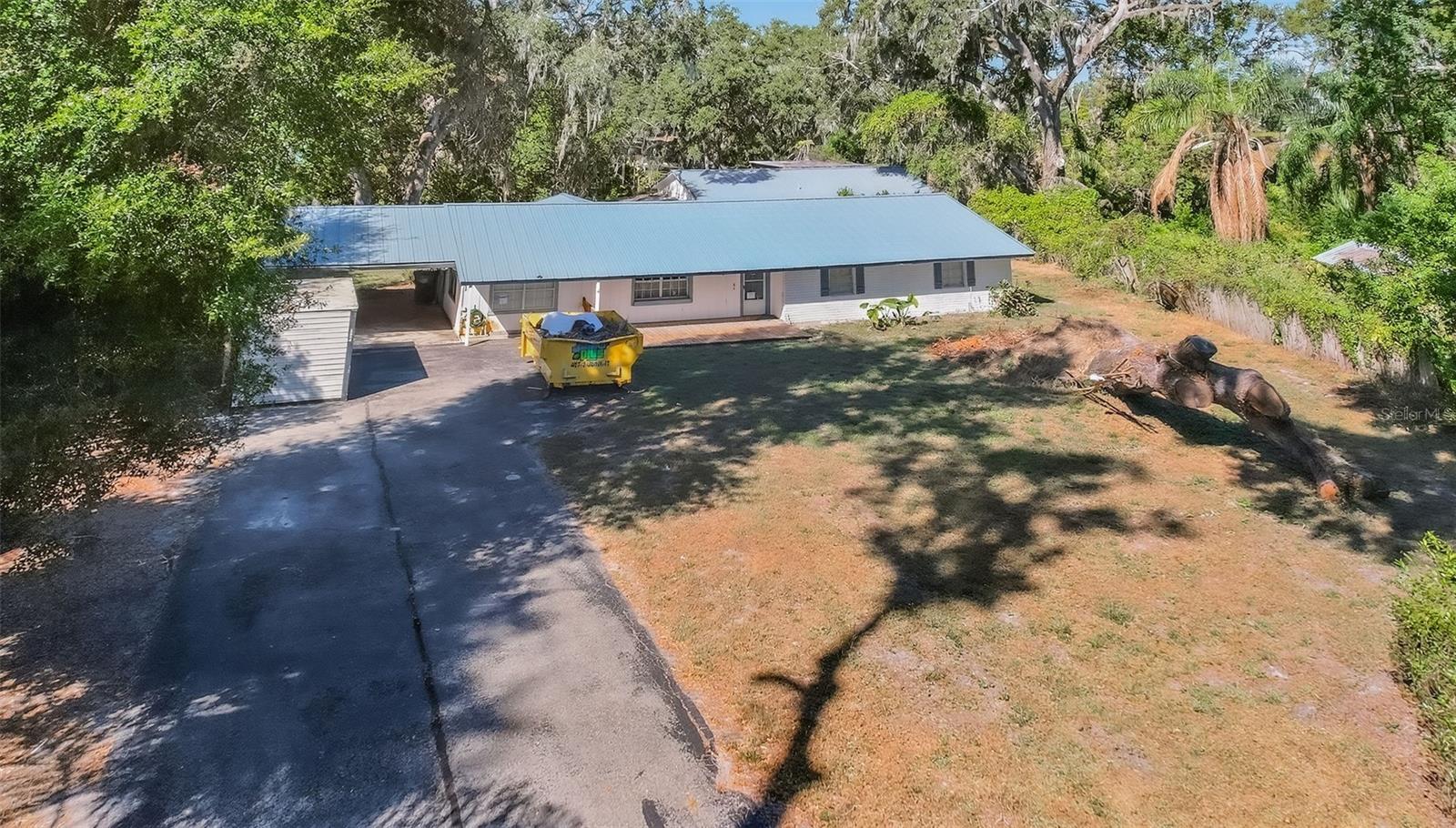 Aerial view of home