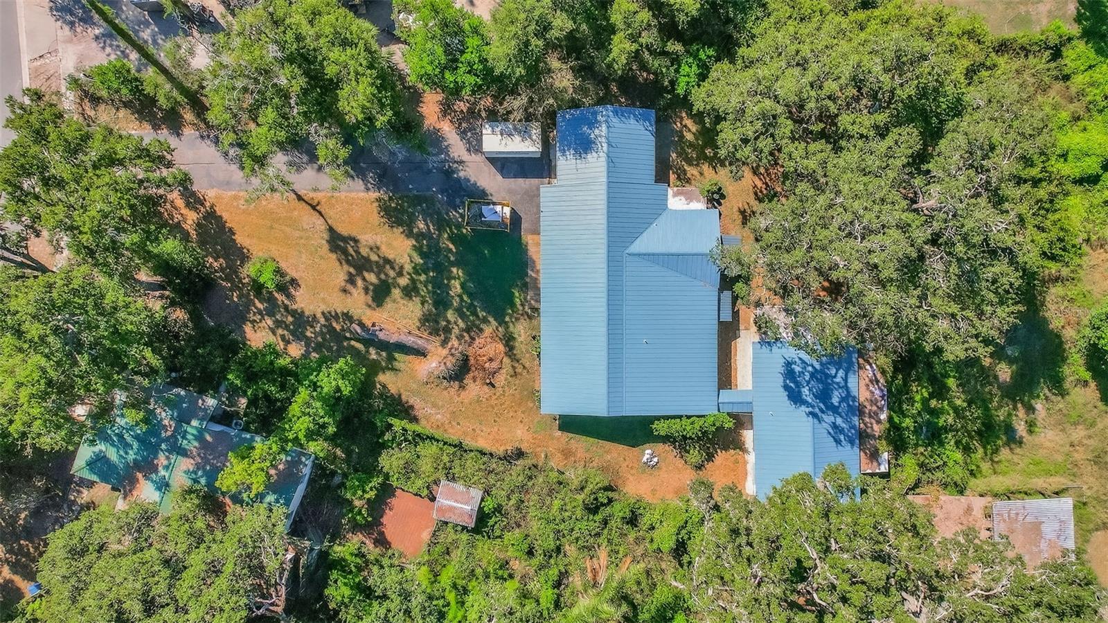 Aerial view of home