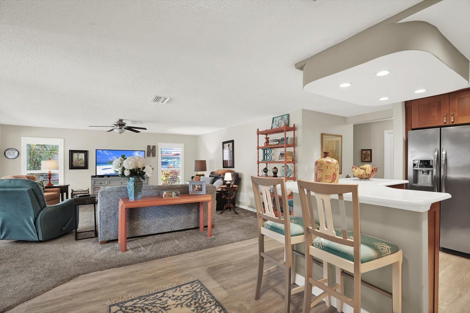 Kitchen and Living Room