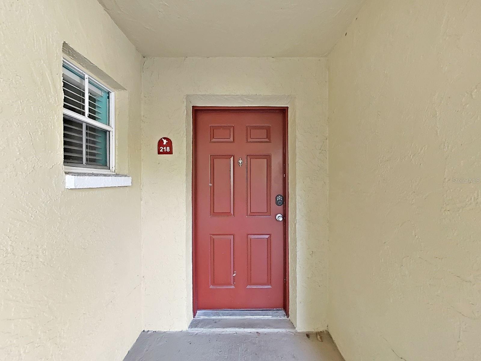 Unit #218 Front Door!