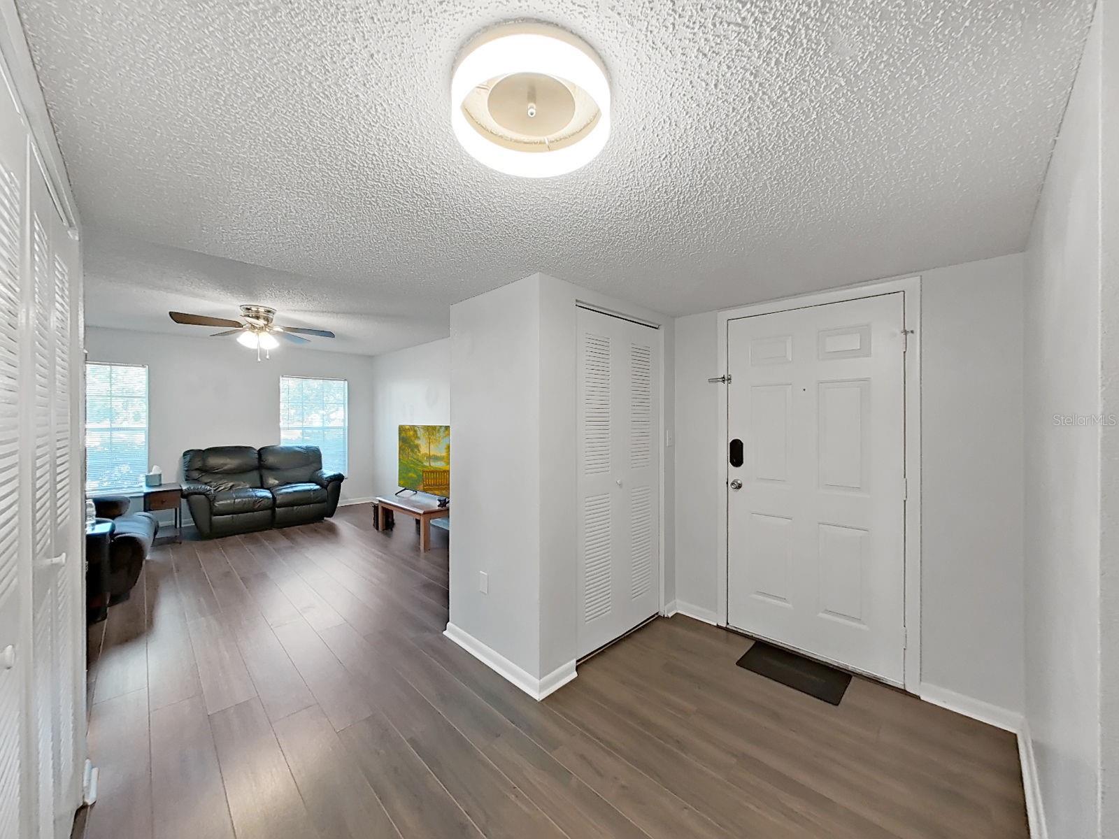 Entry opens into your Living area!