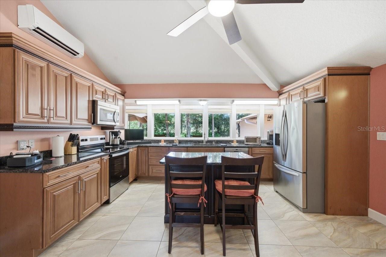 Kitchen with beautiful window views