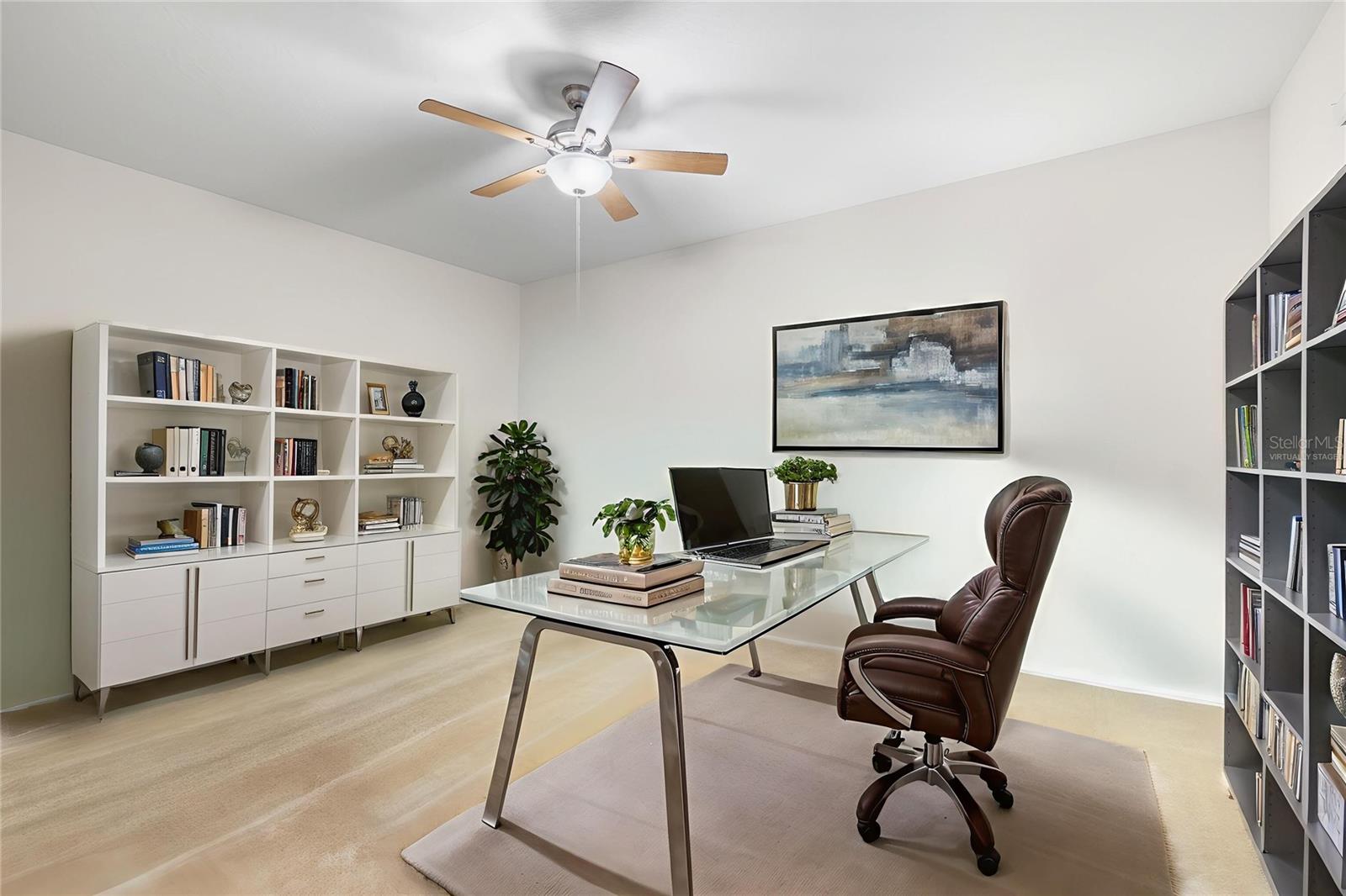Living Room -virtually staged as office