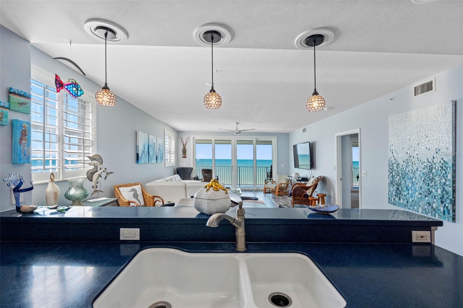 ... Kitchen Shot #5. Corner Unit Provides Plenty Of Natural Light  And Water Views While Preparing Meals. Perfect For Entertaining.