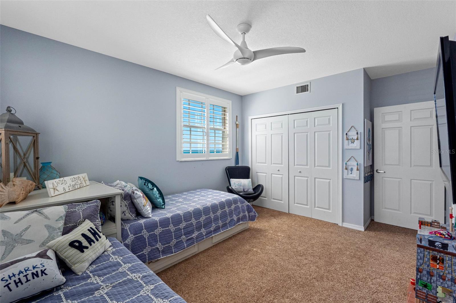 .. Bedroom #3... With a Total Square Footage Around 1880 - The Room Sizes are Generous. Perfect for Full Time Living or a Family Beach Getaway. There is a two Month Minimum Rental Period So the Complex is not a Short Term Rental . You will know Your Neighbors and The Pool Area is Never Crowded.