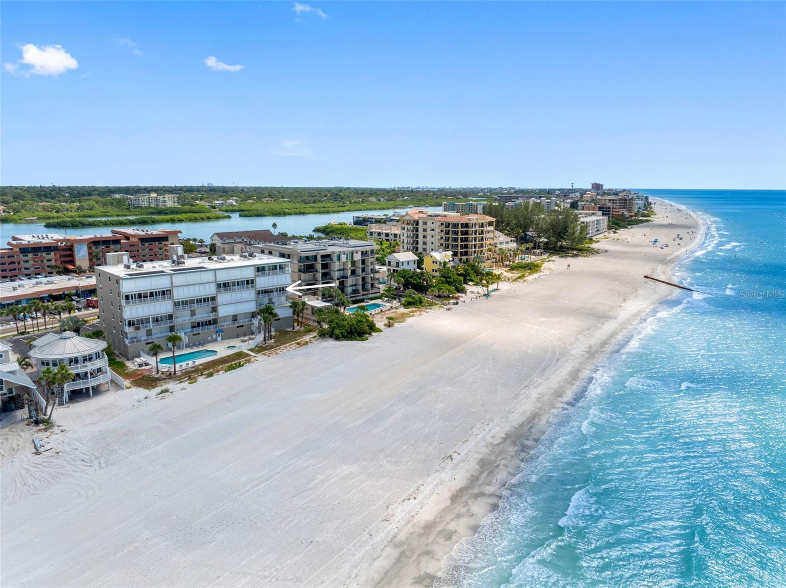 .. Indian Shores is Called ' THE NARROWS' . We Enjoy The Beach On One Side And The Intracoastal Across The Street. This Topography Restricts Public Parking - Allowing Our Beaches Never To Be Crowded. Walk To Restaurants & Nightlife. Dine on The Intracoastal Waterway & Walk One Block To Your Condo - Beautiful...