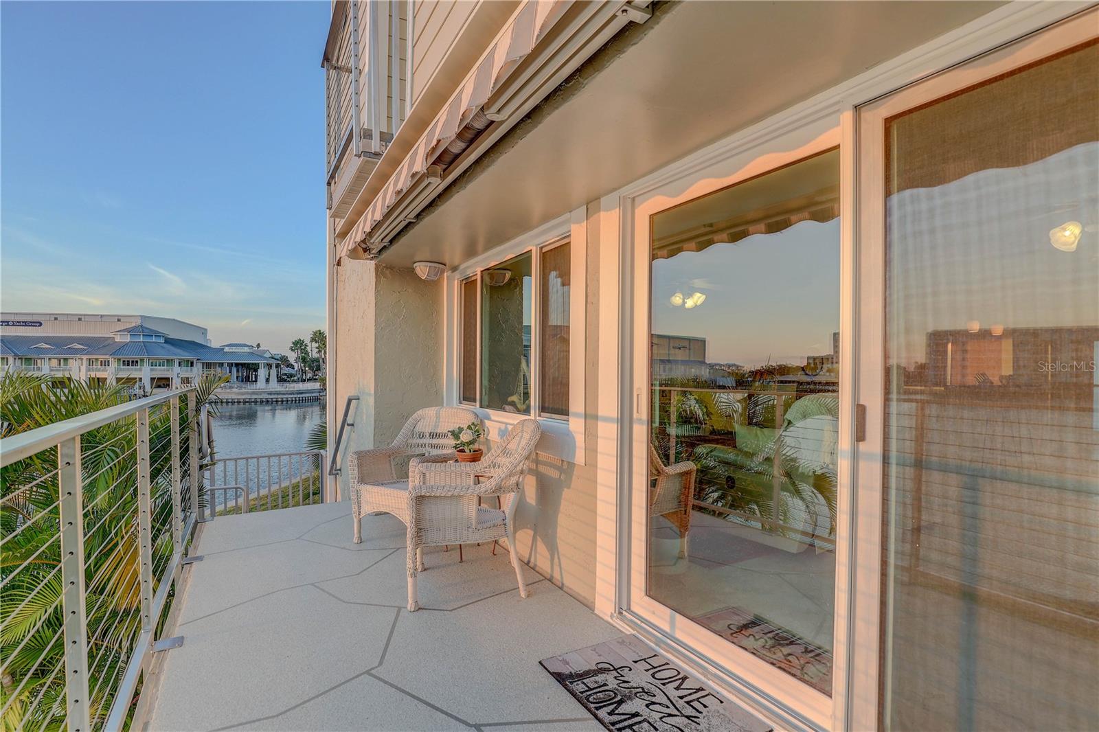 Watch stunning sunsets from the balcony