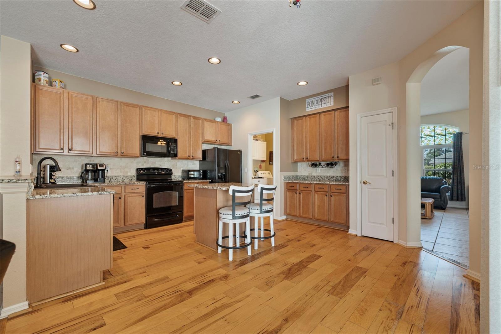 Large kitchen with island