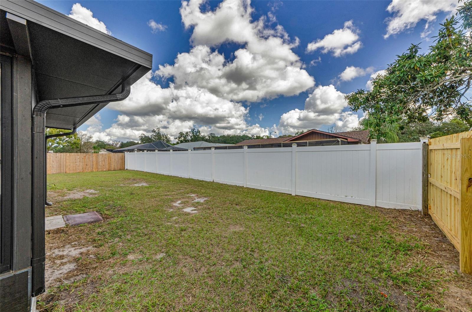 Fully Fenced Yard With 2 Gates