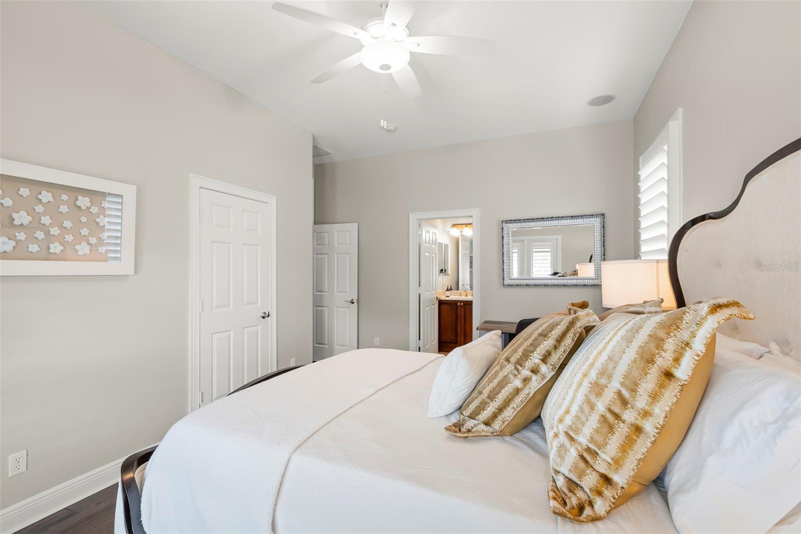Bedroom #2. Has a walk-in closet.