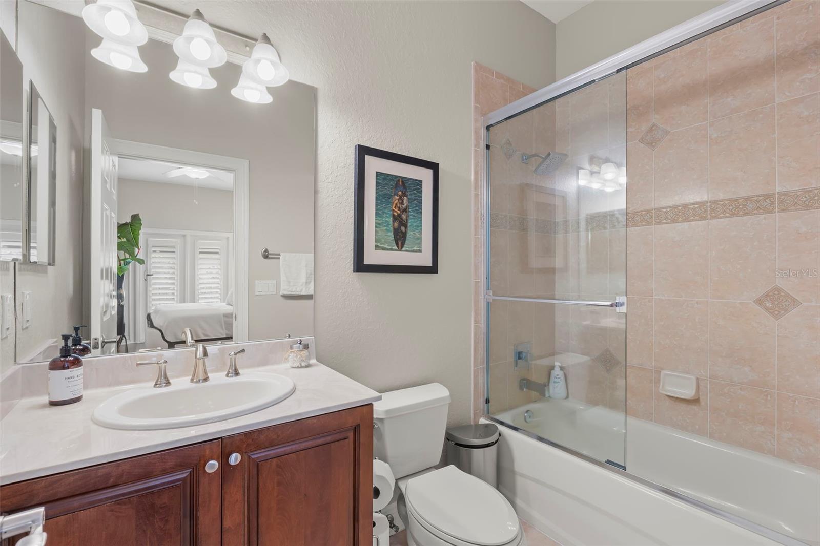 En suite bath for bedroom #2.