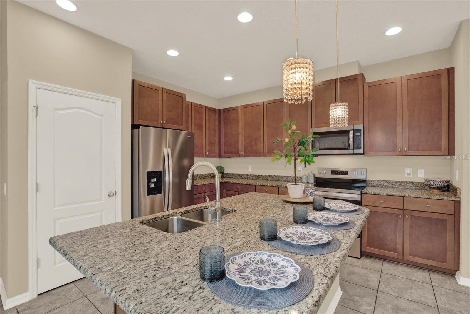 Kitchen with large pantry