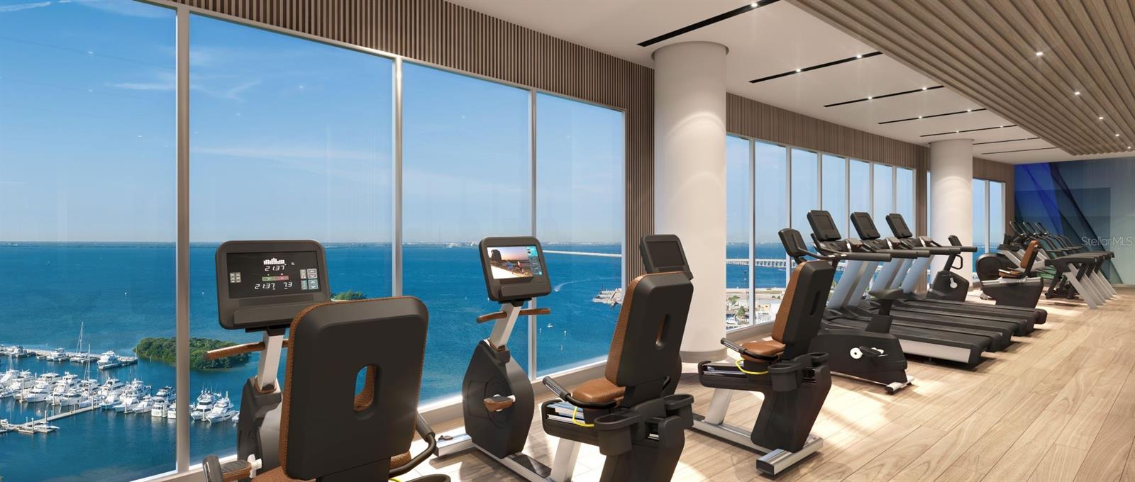 Bayfront Fitness Center 17th floor