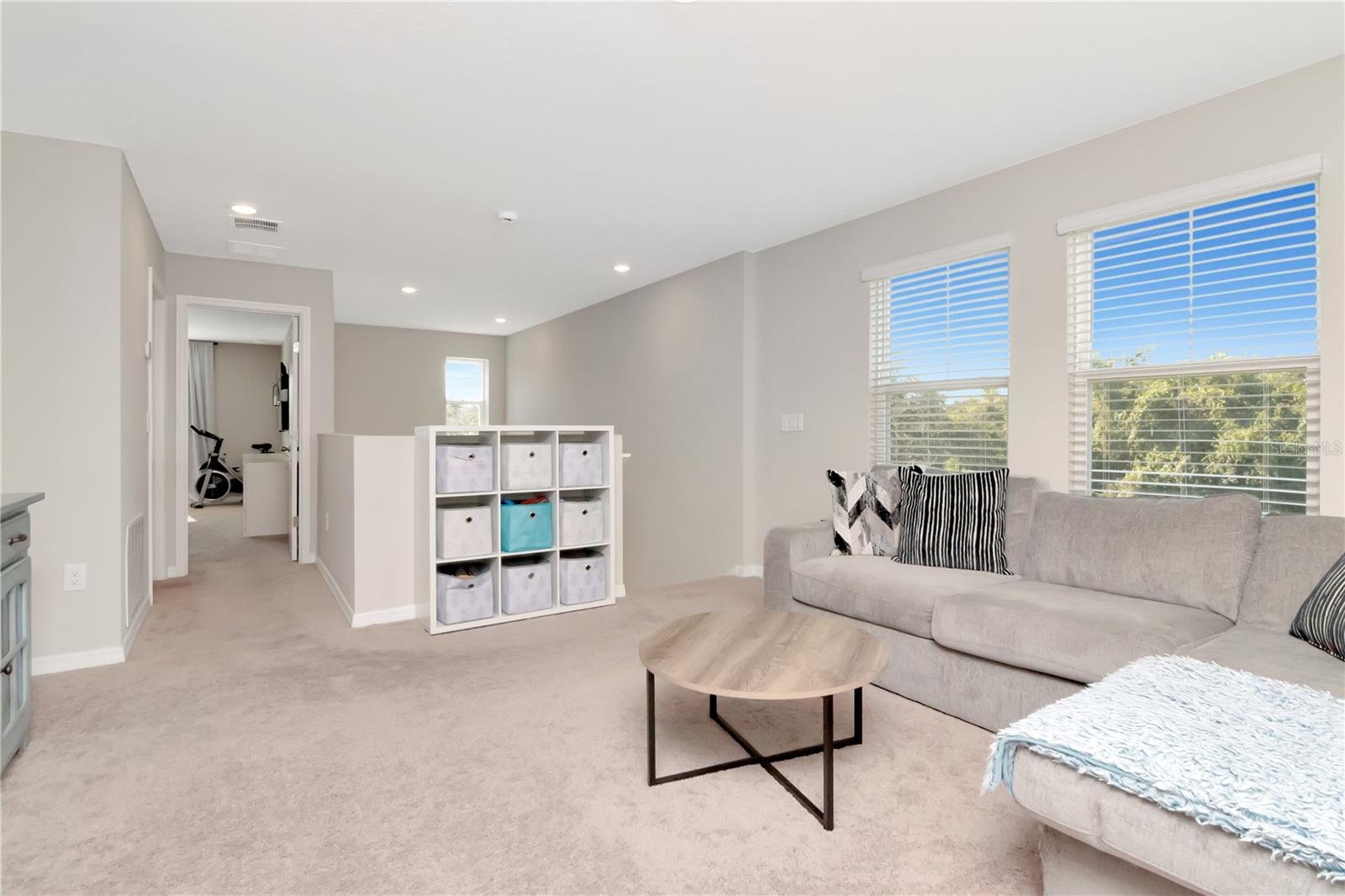 Loft Area with WIndows