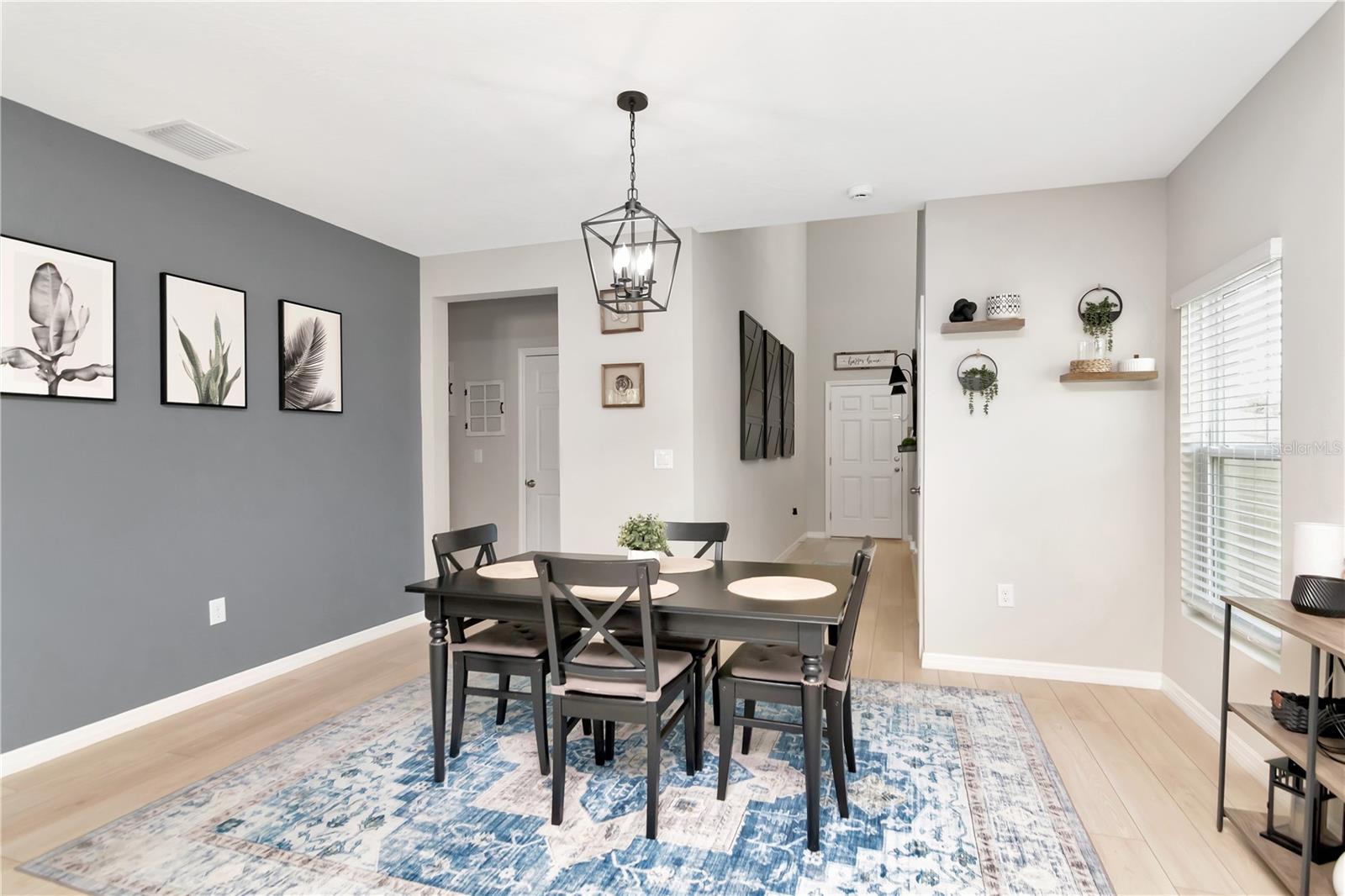 Dining Room Area and Hallway to Guest Suite