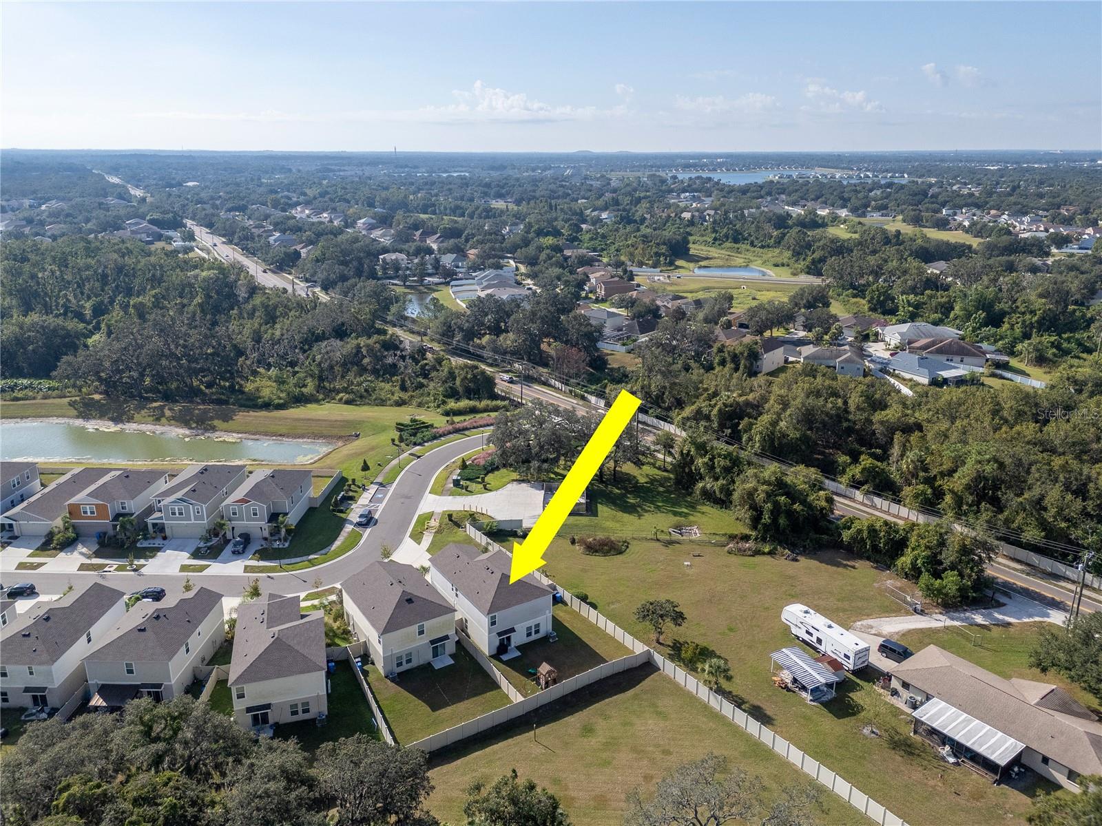 Aerial View Back of Property