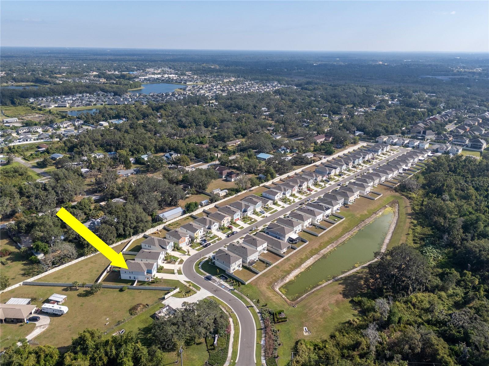 Aerial View side of property.
