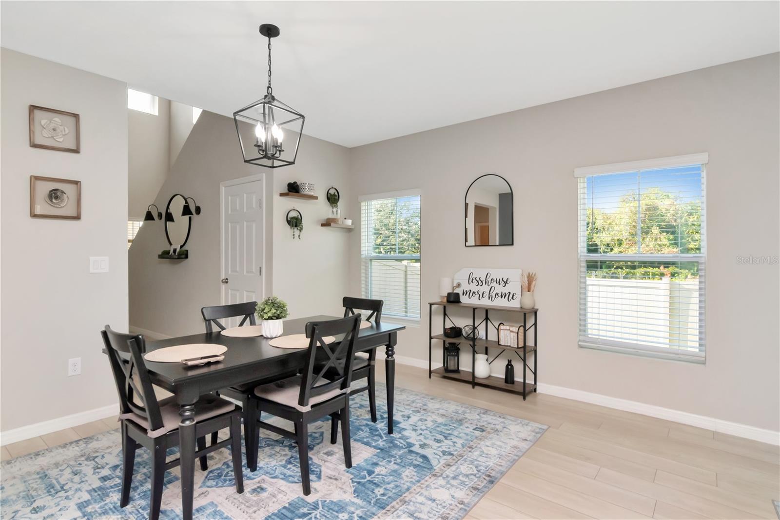 Dining Room with Windows