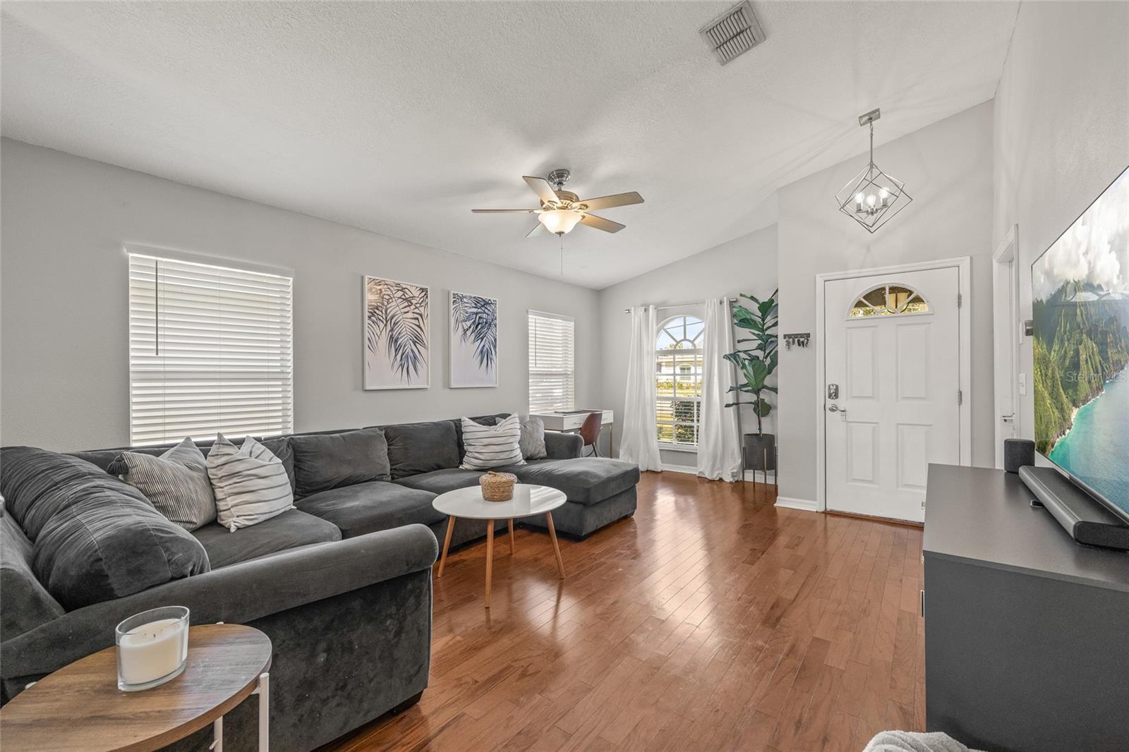 The natural light is fantastic in this home.