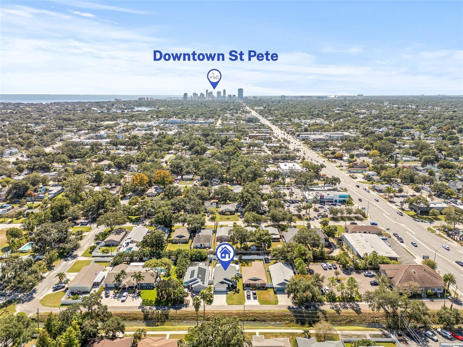 Minutes away from downtown St. Pete.