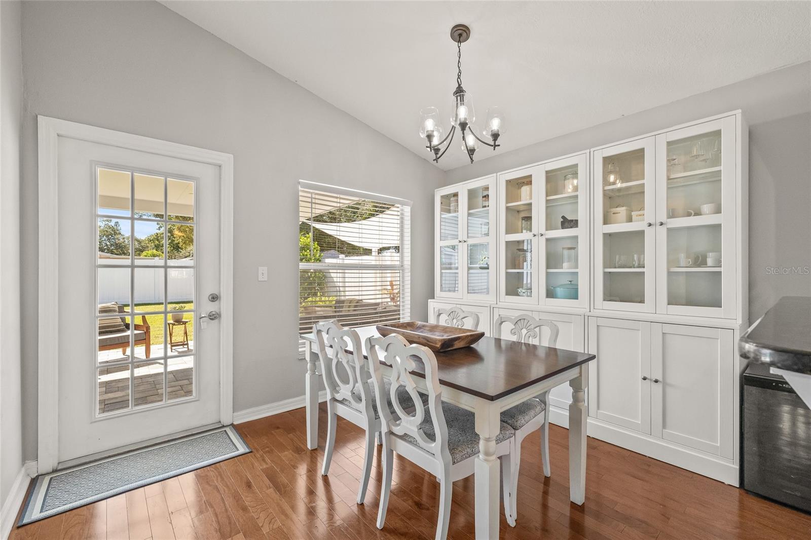 Dining room with pass through to the kitchen.