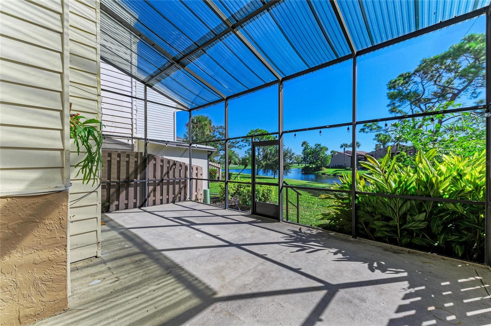 Back enclosed patio porch