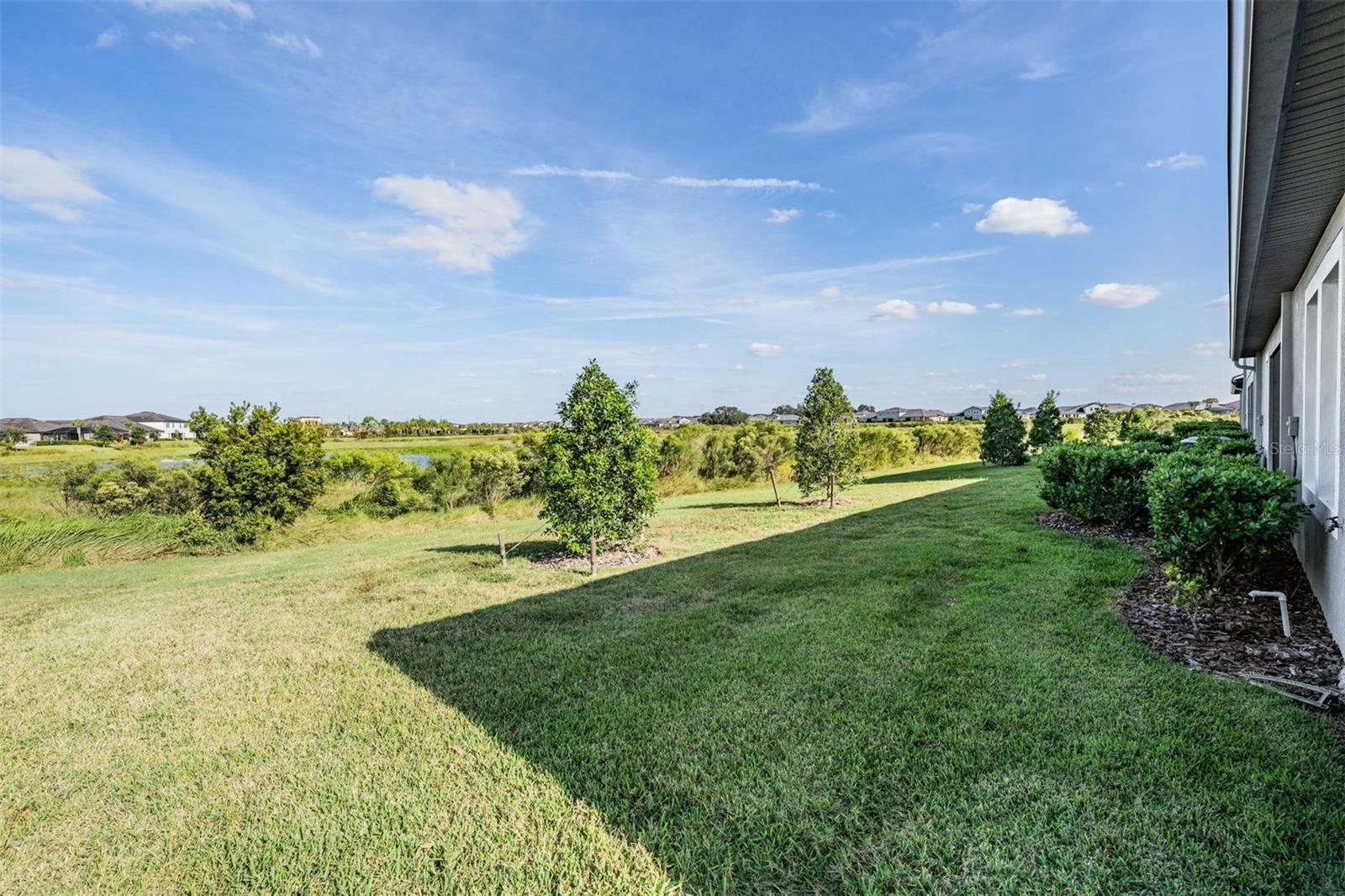 Backyard has a nice view!