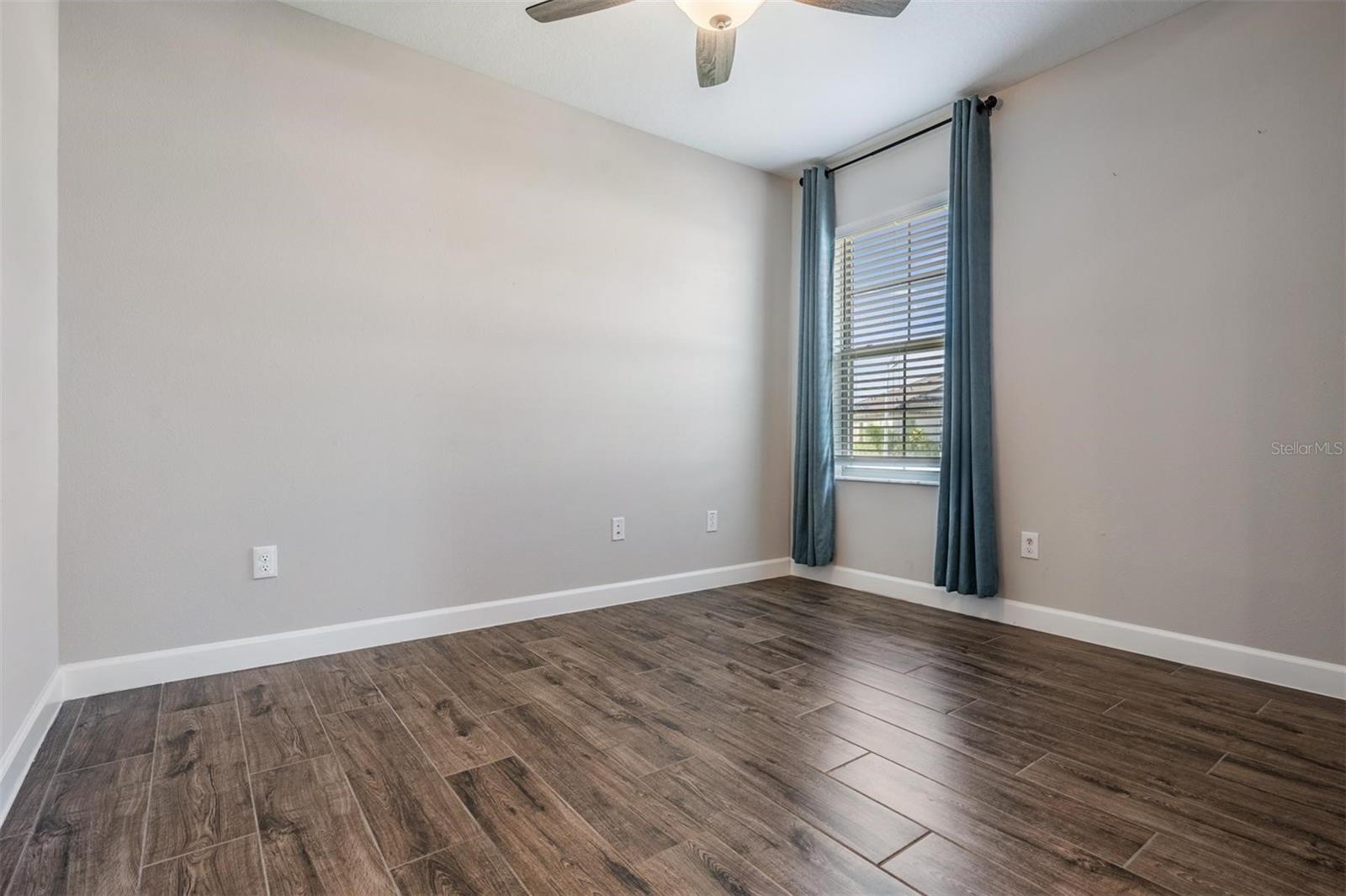 Office/Den w/fan and tile flooring