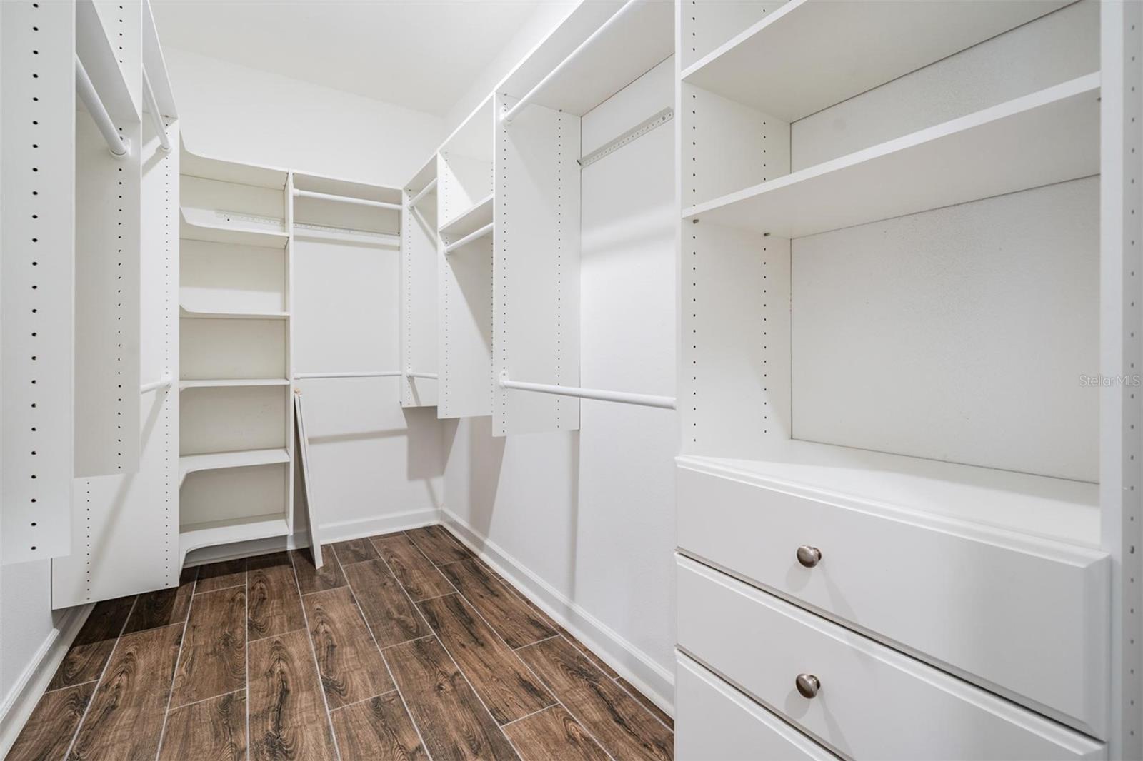 Primary closet w/custom closet
