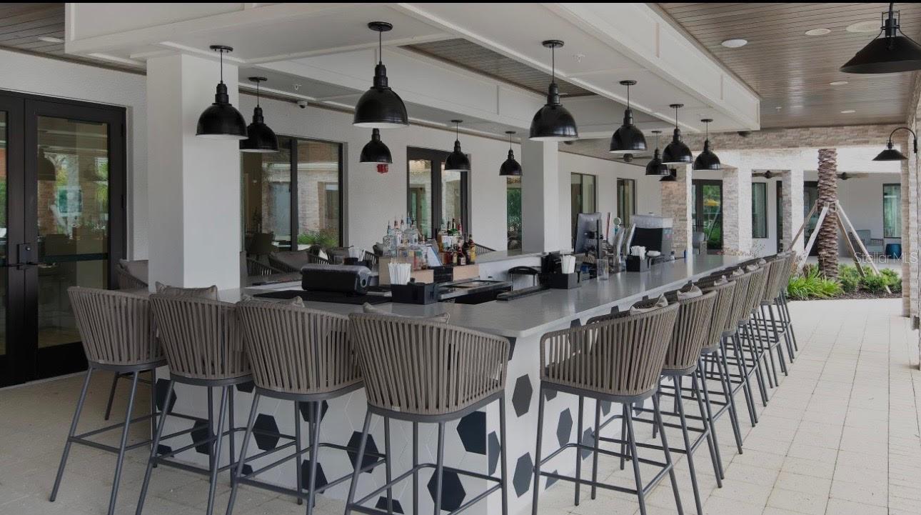 Outside bar at Medley Clubhouse