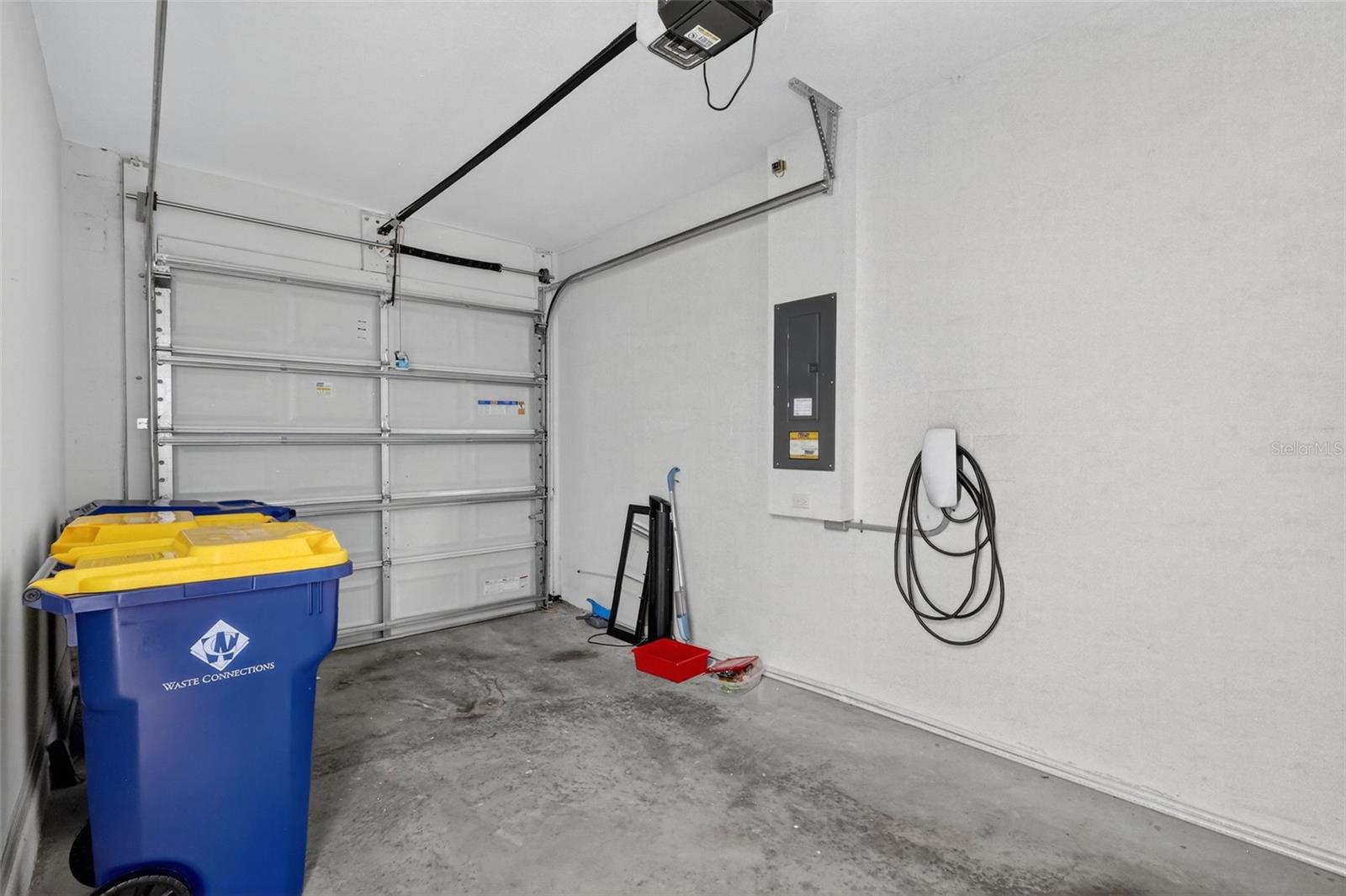 Garage already outfitted with EV charger