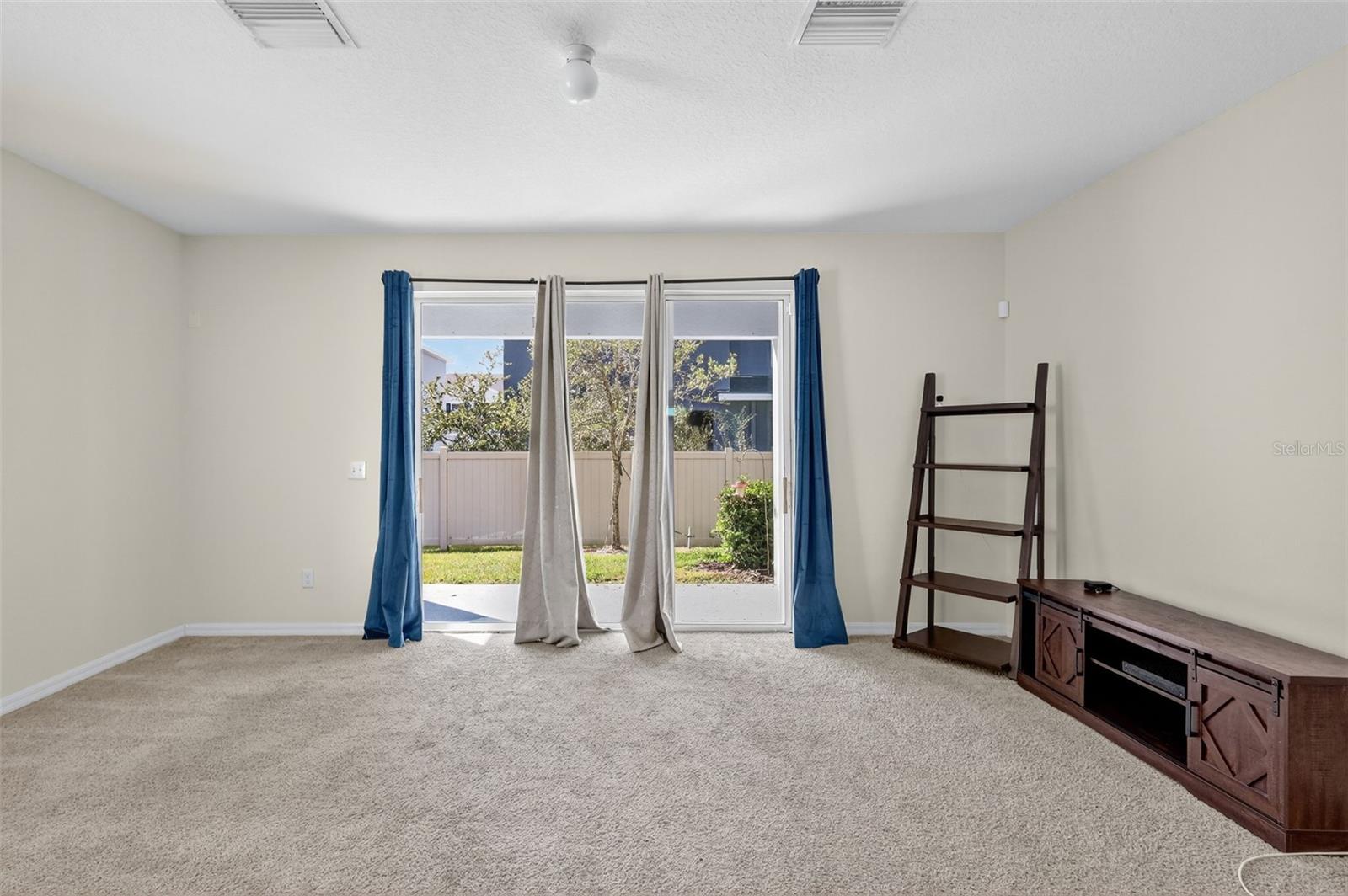 Family Room is quite spacious with plenty of natural light