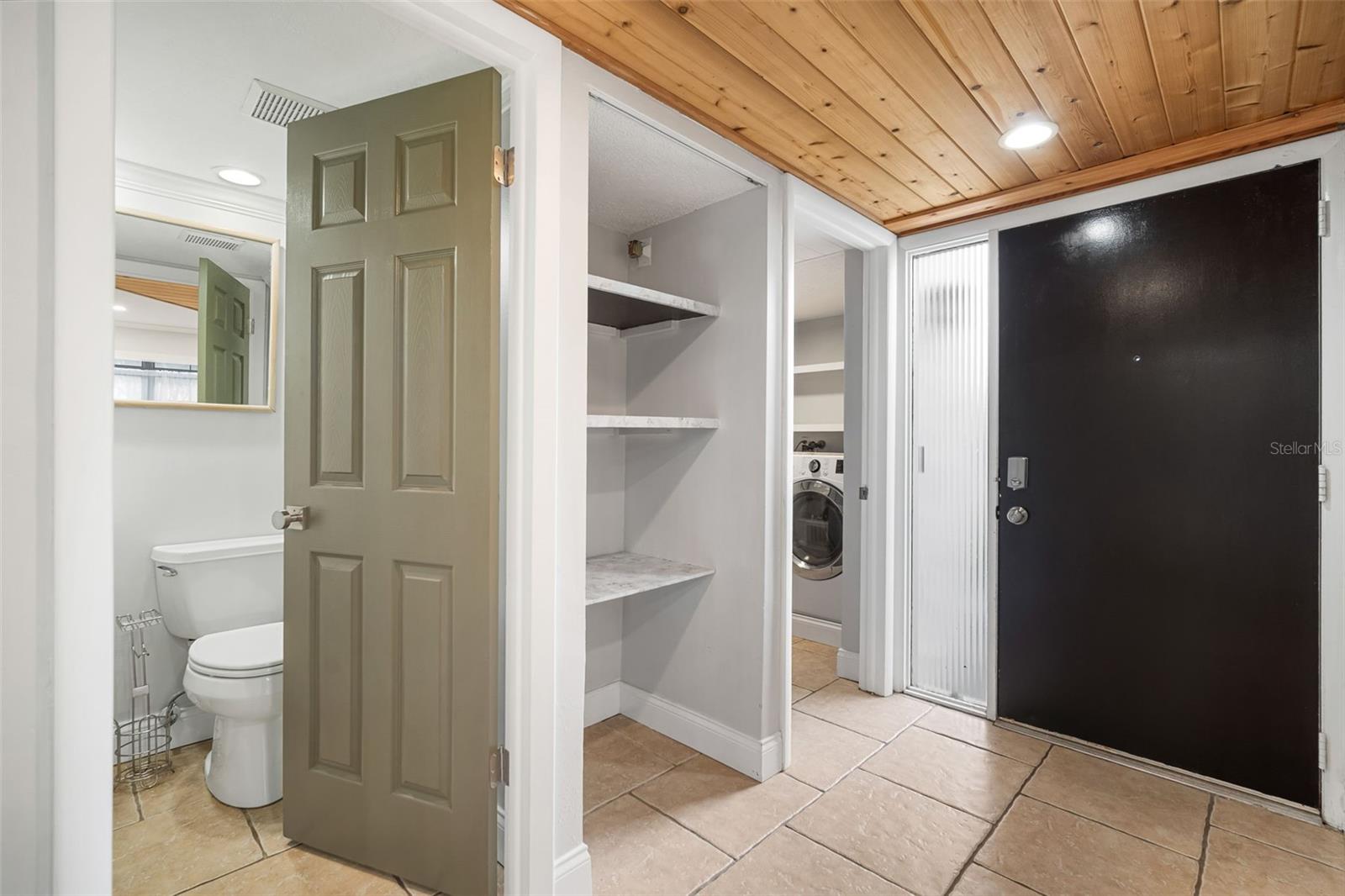 front entry/laundry/closet/half bath