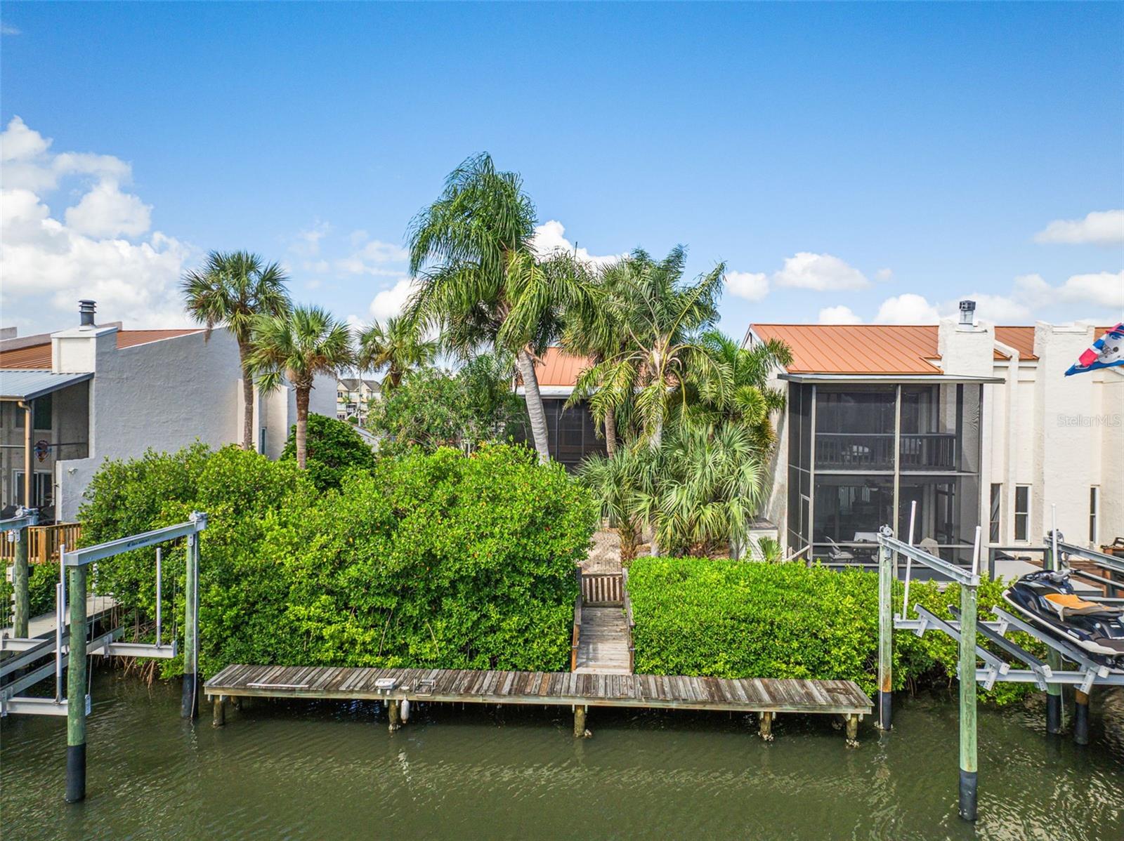 rear property view from across canal
