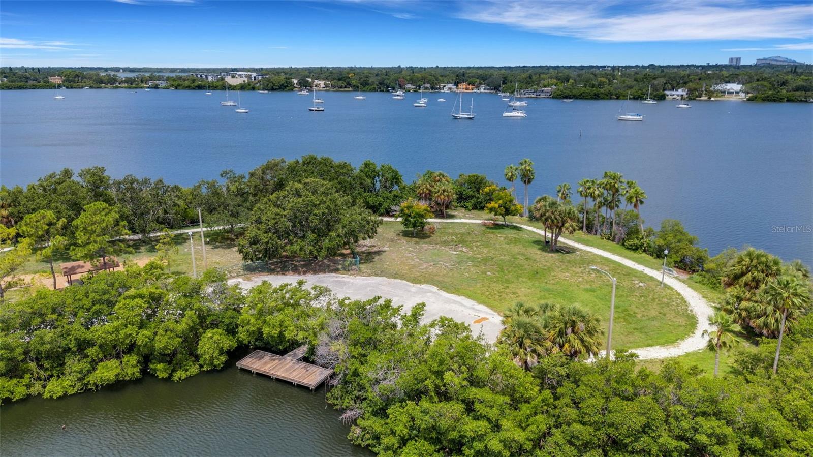 Waterfront walking Trail  at Coquina Key Park
